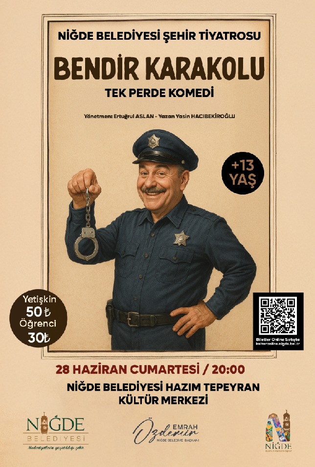 Niğde Belediyesi Şehir Tiyatrosu'ndan Kahkaha Dolu Bir Akşam