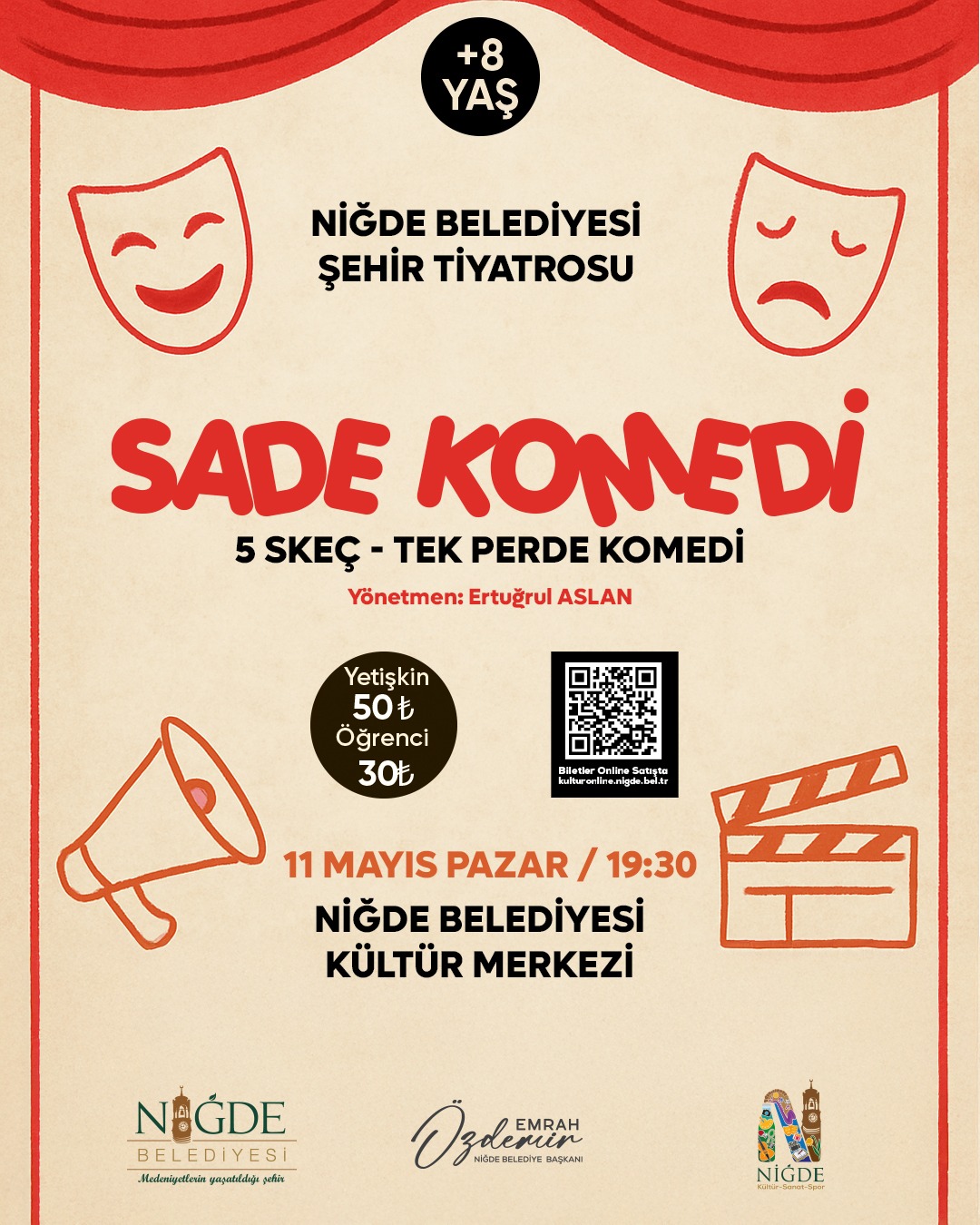 Niğde Belediyesi Şehir Tiyatrosu’ndan Gülmeye Doyuracak Gösteri