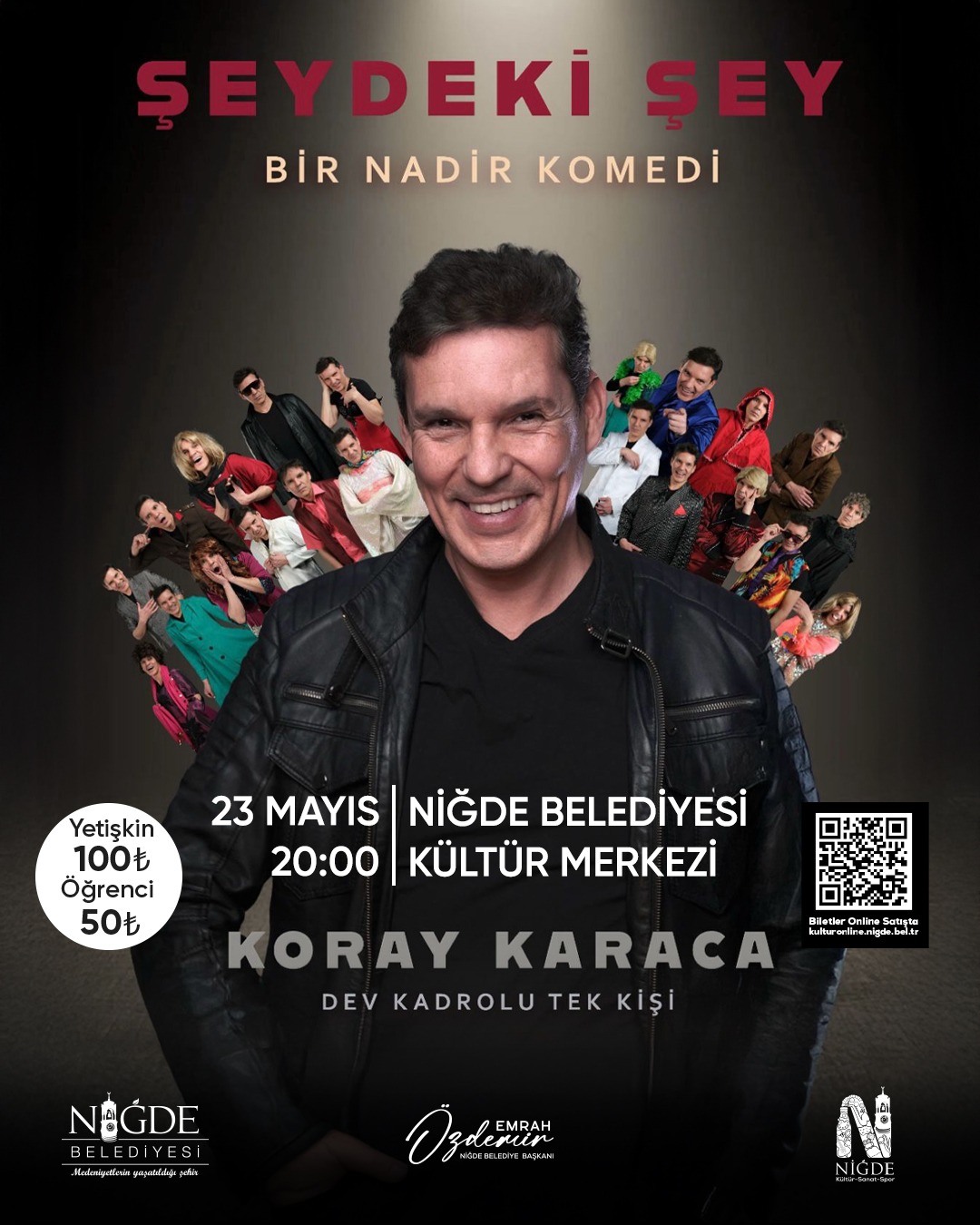 Koray Karaca, Niğde’de “Şeydeki Şey” Adlı Komedi Gösterisiyle Sahne Alacak